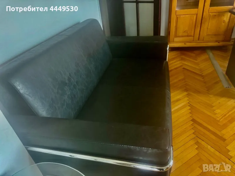 Кожен диван, снимка 1