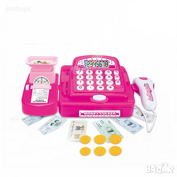 Детски касов апарат с калкулатор и касова лента, снимка 1
