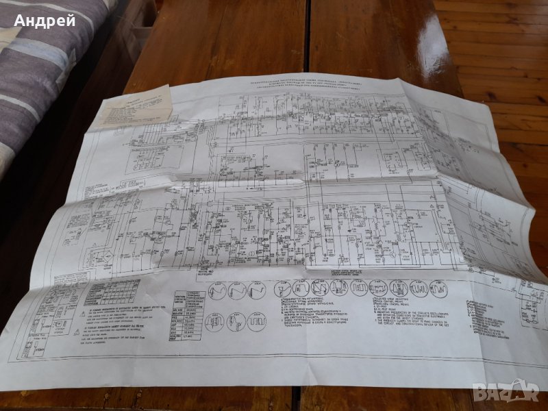 Стара електрическа схема телевизор Юност 402, снимка 1