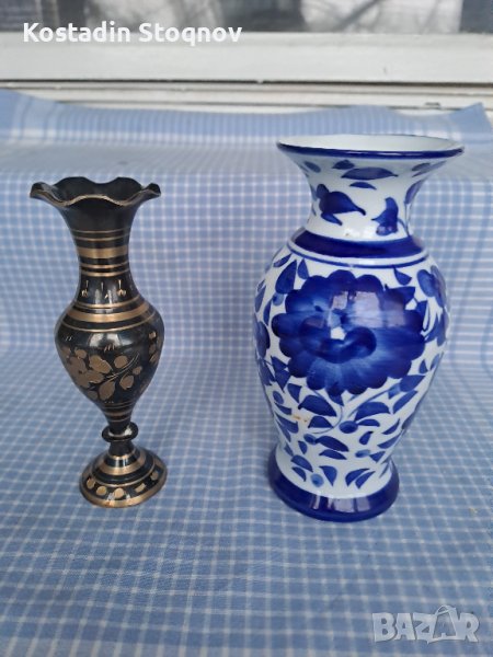 Вази от ковано желязо, мрамор,порцелан,дърво и керамика, снимка 1