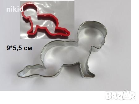 Пълзящо бебе пластмасов резец форма фондан тесто бисквитки, снимка 1