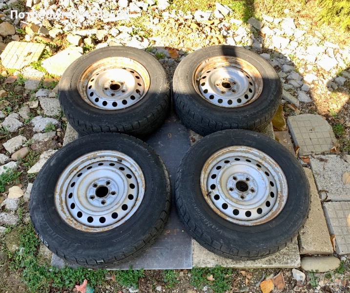 4бр.Оригинални джанти+ЗИМНИ ГУМИ 16цола 5x114.3 за Honda Civic,Cr-v,Accord,Land Rover, снимка 1