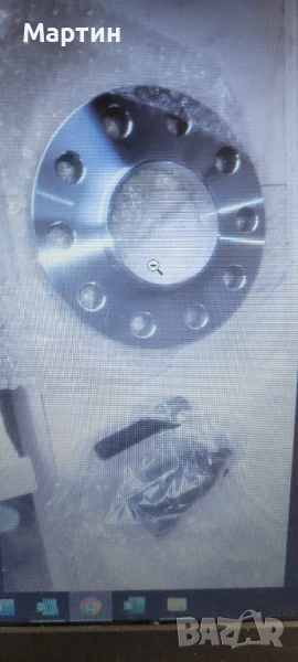 Фланец 20мм 5х120 72.6мм + болтове M14X1.25 BMW F, снимка 1