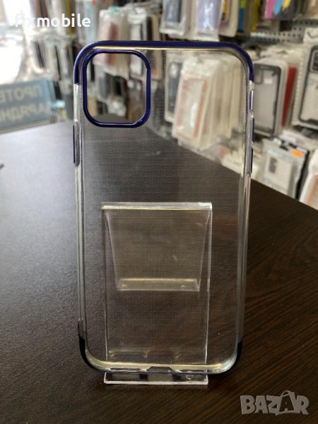 Apple iPhone 11 Прозрачен кейс с кант, снимка 1