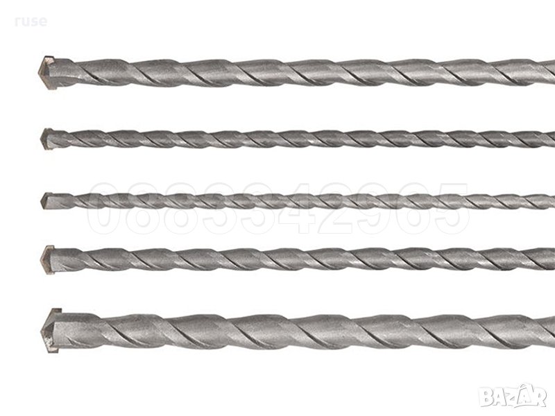 НОВИ! SDS-Plus свредла за бетон, камък, тухла / 600mm / 5 части, снимка 1