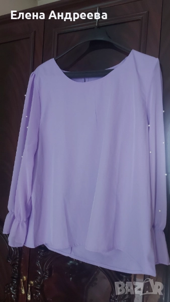 Нова красива дамска блуза в лилаво, снимка 1
