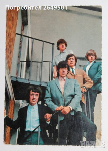 Стара пощенска катричка на поп групата Rolling Stones 1967г, снимка 1