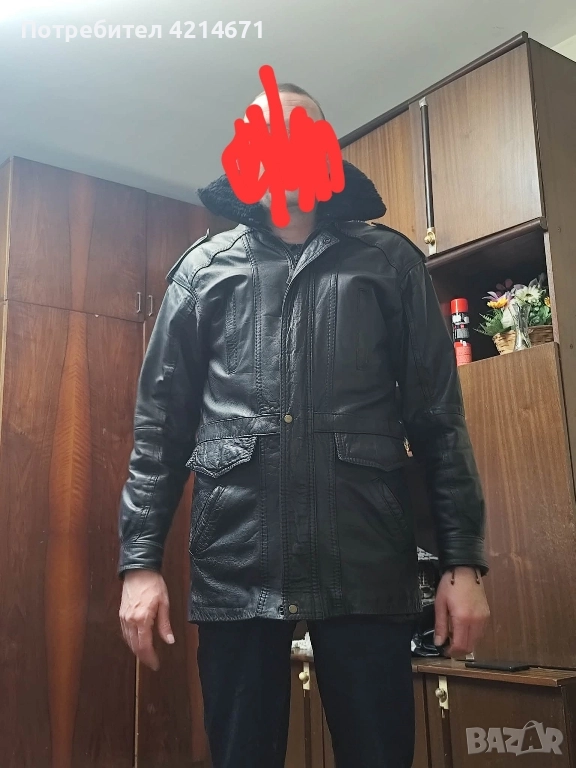 Мъжко яке от естествена кожа , снимка 1