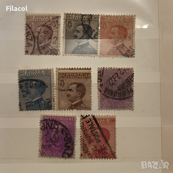Италия 1906 - 1928 г. Крал Виктор Емануил III, снимка 1