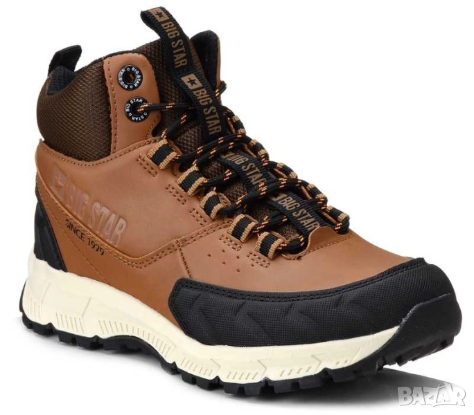 Дамски трекинг обувки от еко кожа Big Star, Кафяви, 39  , снимка 1