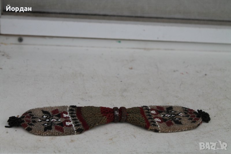 Стара торбичка,пунтия за пари със синджир, снимка 1