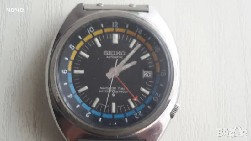   Seiko 6117-6400 World Time GMT automatic, снимка 1