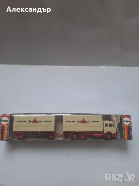 Ретро камионче Mercedes-Benz Apollinaris Herpa H0 1:87., снимка 1