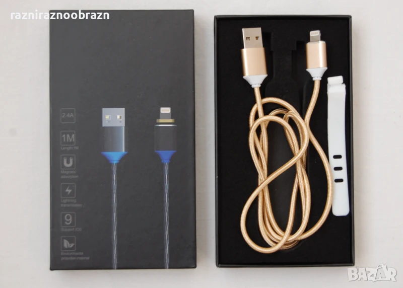 Кабел магнитен за iPhone, снимка 1