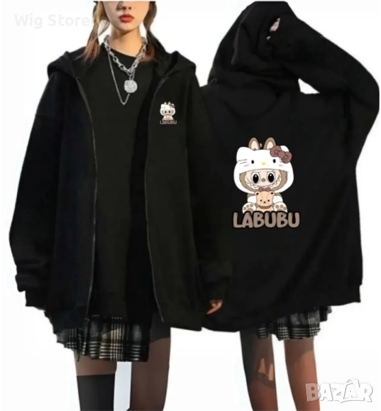 Суичър с качулка Labubu / Лабубу S,M,L,XL, снимка 1
