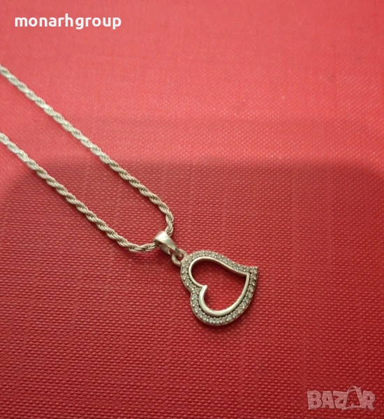 Сребърно колие, снимка 1