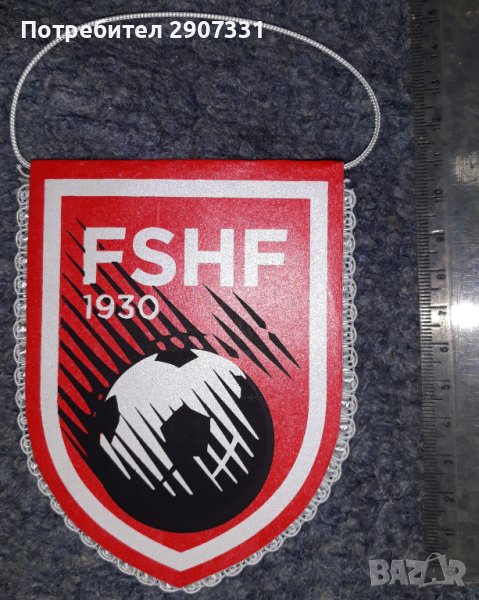 Вимпел на Албанската футболна федерация, снимка 1