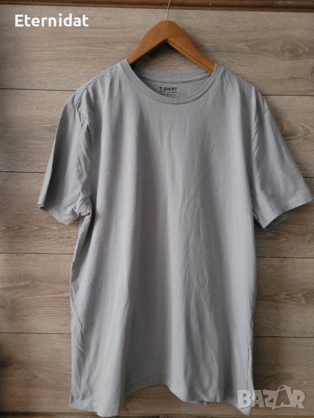 Мъжка сива тениска 100% памук , снимка 1
