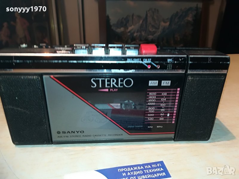 sanyo m-s200f stereo-made in japan-внос switzerland, снимка 1