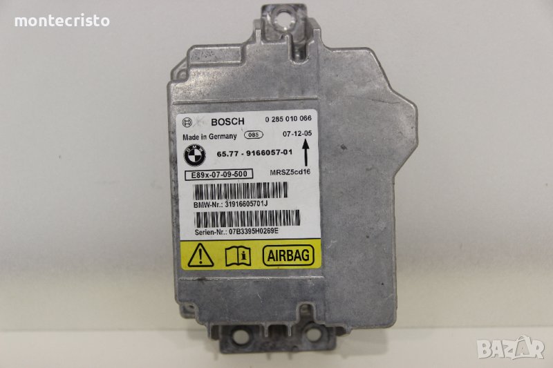 Централа airbag BMW E90 Serie 3 (2004-2008г) 0 285 010 066 / 0285010066 / 6577916605701, снимка 1