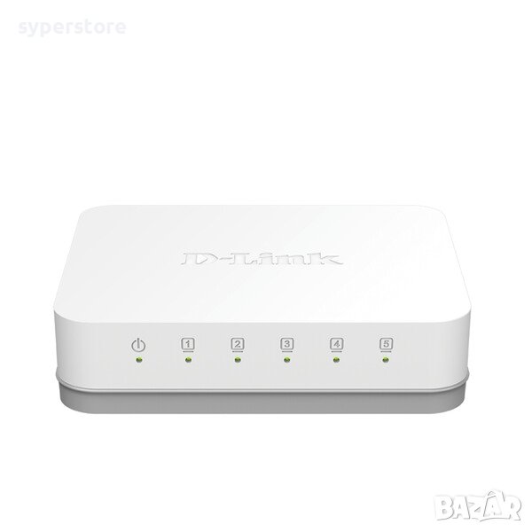 Суич D-Link GO-SW-5G 5-портов 10/100/1000Base-T Gigabit Easy Desktop комутатор, снимка 1