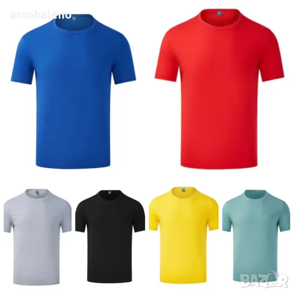 Мъжка семпла ежедневна тениска с къс ръкав, 9цвята , снимка 1