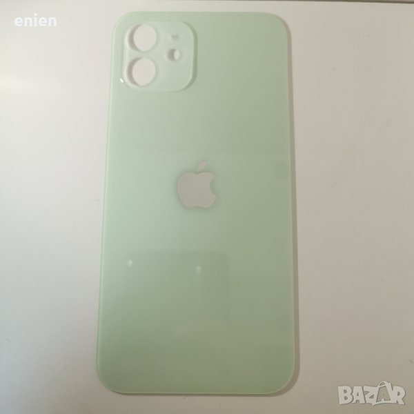 Заден капак, панел стъкло за iPhone 12 / Зелен, снимка 1