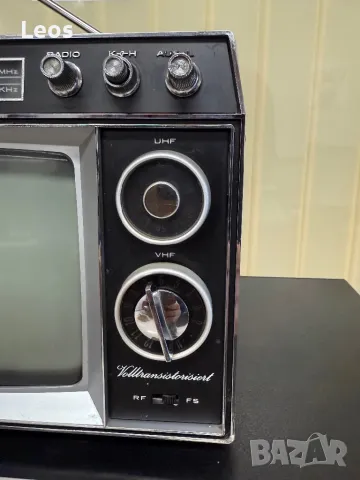 💥 Колекционерски ретро портативен телевизор с радио UNIVERSUM SK 992 - 1970 г., снимка 3 - Телевизори - 48713364