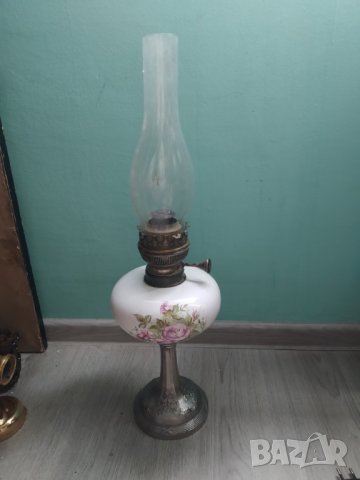 стара газова /газена/ лампа арт деко