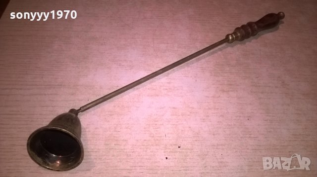 поръчано!!! антика-уред за гасене на свещи-мед/месинг-внос франция, снимка 5 - Колекции - 27114457