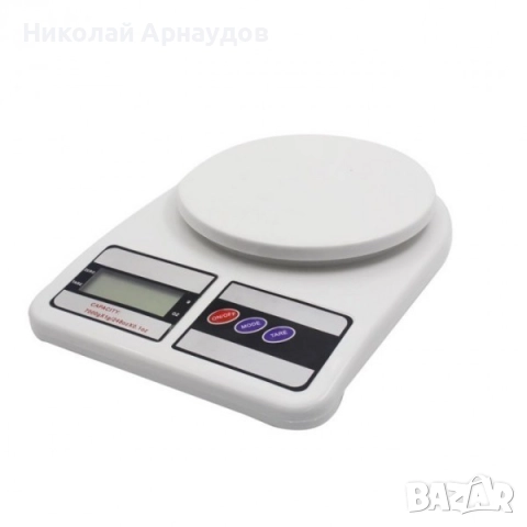 Кухненска електронна везна Rosberg R51651A, дигитален, до 7 кг, точност до 1гр, LCD дисплей