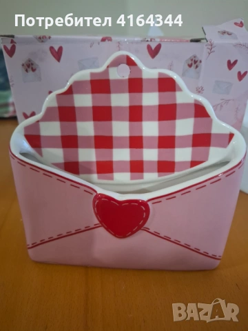 Керамична поставка за писма или бележки, снимка 2 - Декорация за дома - 53222332