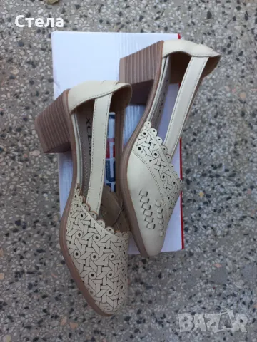 Дамски летни / пролетни обувки, сандали, беж, с етикет и кутия, нови, мострен модел, снимка 4 - Дамски ежедневни обувки - 49152351