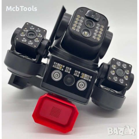 Соларна охранителна Wi-Fi камера с 3 обектива и аларма Sunvision – 16 MP, снимка 3 - Други - 53147003