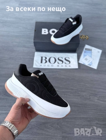 Hugo Boss Мъжки Маратонки👟Мъжки Спортни Обувки Хуго Бос - 3 Цвята Код SK196, снимка 4 - Маратонки - 52531419