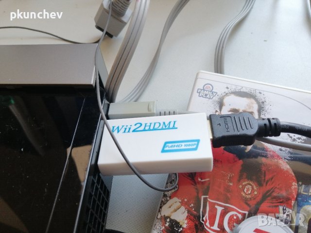 Wii to HDMI преходник + HDMI кабел за Nintendo Wii, снимка 3 - Nintendo конзоли - 43006962