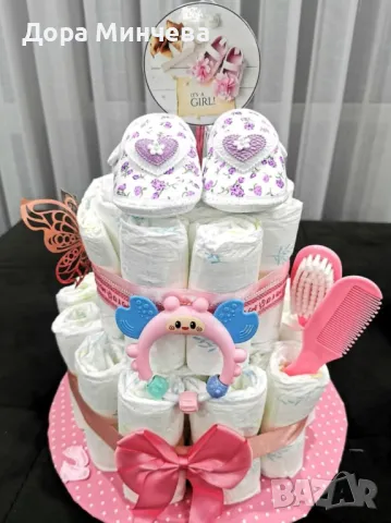 Памперсови тортички, снимка 6 - Пелени, памперси - 50339095