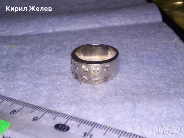 СКЪПОЦЕНЕН СРЕБЪРЕН МОДЕН БУТИКОВ ПРЪСТЕН Тип ХАЛКА СРЕБРО 925 с ЮВЕЛИРНО ИНКРУСТИРАНИ ЦИРКОНИ 34650, снимка 11 - Пръстени - 39535640