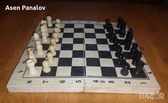 Дървен шах 20/20см, снимка 3 - Шах и табла - 49867999