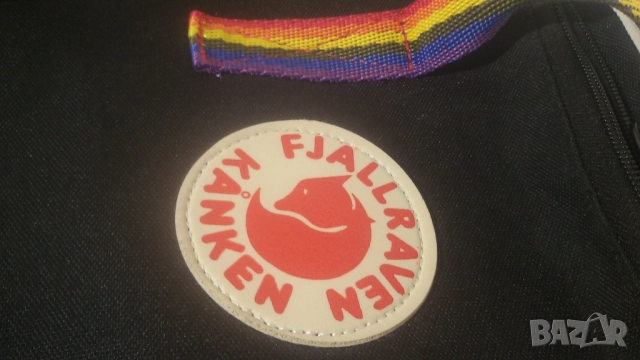 Раница Fjällräven Kanken Rainbow, черна с дъги, реплика, снимка 4 - Раници - 51836814