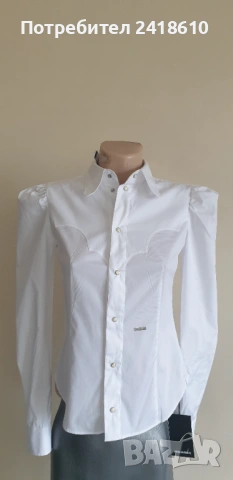 DSQUARED2 Italy , Cotton Womens Size 38 -  S НОВО ! ОРИГИНАЛ! Дамска Риза!