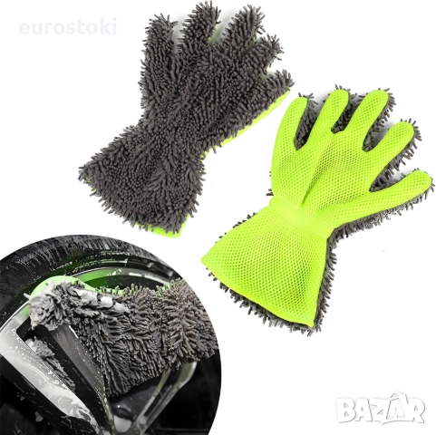 Ръкавица за автомивка, мека двустранна, дишаща ръкавица за почистване на автомобили автомивка