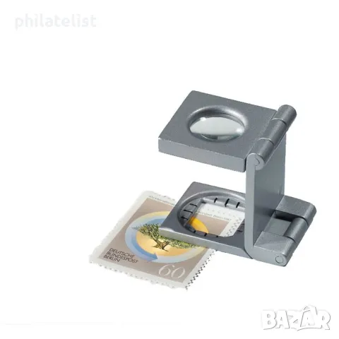 LEUCHTTURM - FZ6 – Сгъваема лупа 6x увеличение, метална, снимка 2 - Нумизматика и бонистика - 48252317