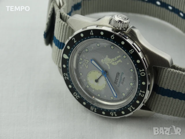 ВОСТОК АМФИБИЯ АВТОМАТИЧЕН ref: 14039Б - “КОСМОДАЙВЕР” - “LUNA DUDE” 2 - 24 ЧАСА - ЛИМИТИРАН 2000 бр, снимка 4 - Мъжки - 51304500