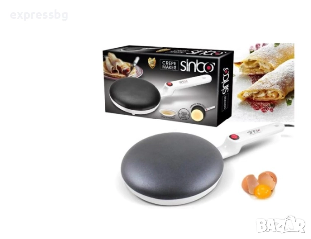 Уред за палачинки Sinbo, 650W, бял/черен