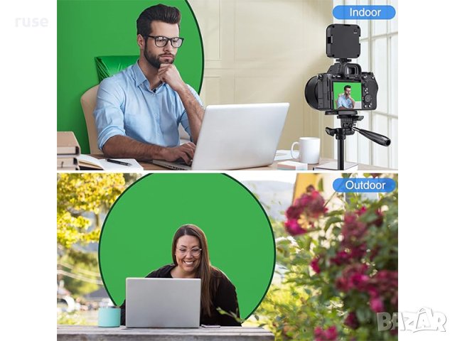 НОВ! Зелен екран син екран 110см двустранен, снимка 8 - Чанти, стативи, аксесоари - 43644314