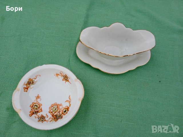 Стар немски порцелан сосиера,купа, снимка 5 - Чинии - 36762218