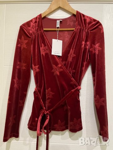 &other Stories нова блуза плюш с етикет, снимка 4 - Блузи с дълъг ръкав и пуловери - 35596350