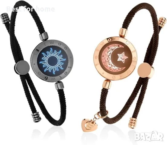 TOTWOO Sun and Moon 2- гривни за влюбени- Дизайнерска серия, снимка 8 - Смарт гривни - 50104210