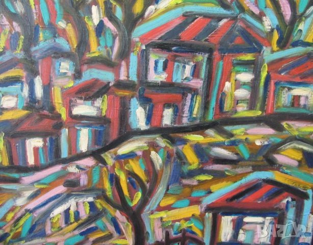 Картина Масло Платно стил Генко Генков, снимка 4 - Картини - 43224488